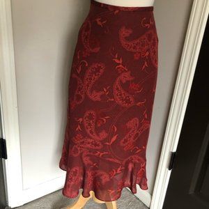 Kate Hill 100% Silk Skirt 18